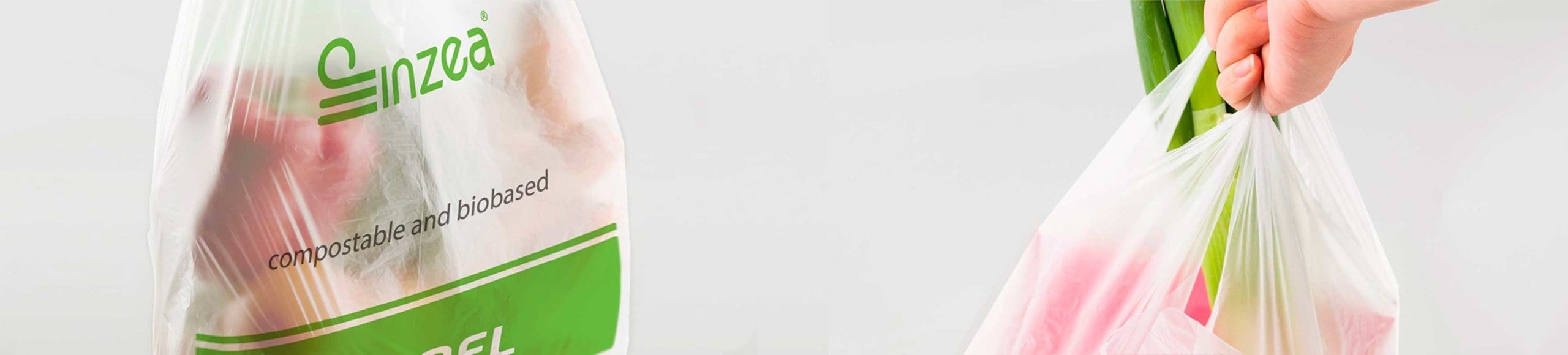Bolsas de supermercado compostables INZEA.