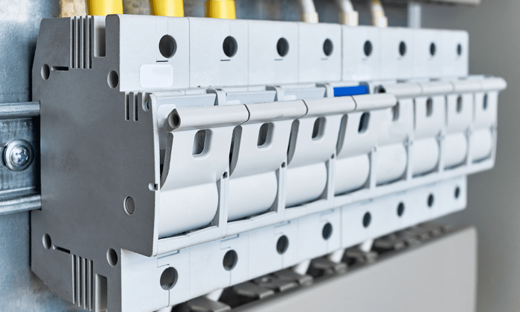 Polyamide circuit breakers manufactured with NUREL polymers.