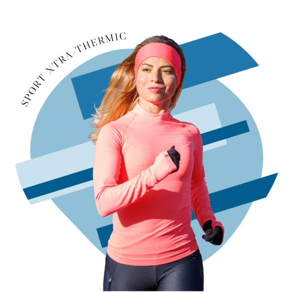 XTRA-THERMIC is a hollow nylon fiber that provides greater comfort, thermal insulation and lightness to sportswear.