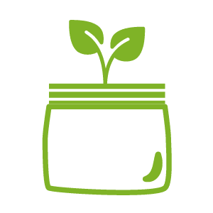 Icono de soluciones biobasadas de NUREL Engineering Polymers.